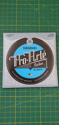 D'addario Pro Arté EJ46FF Silverplated Wound Fluorcarbon Hard Tension Saiten