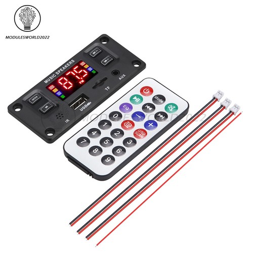 Auto FM Radio Modul Bluetooth Lautsprecher MP3 Decoder Platine USB TF FM Musik Player - Bild 1 von 11