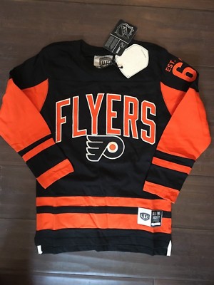 Philadelphia Flyers NEW Youth Small Dufferin L/S Crew Shirt . NHL Hockey NWT 