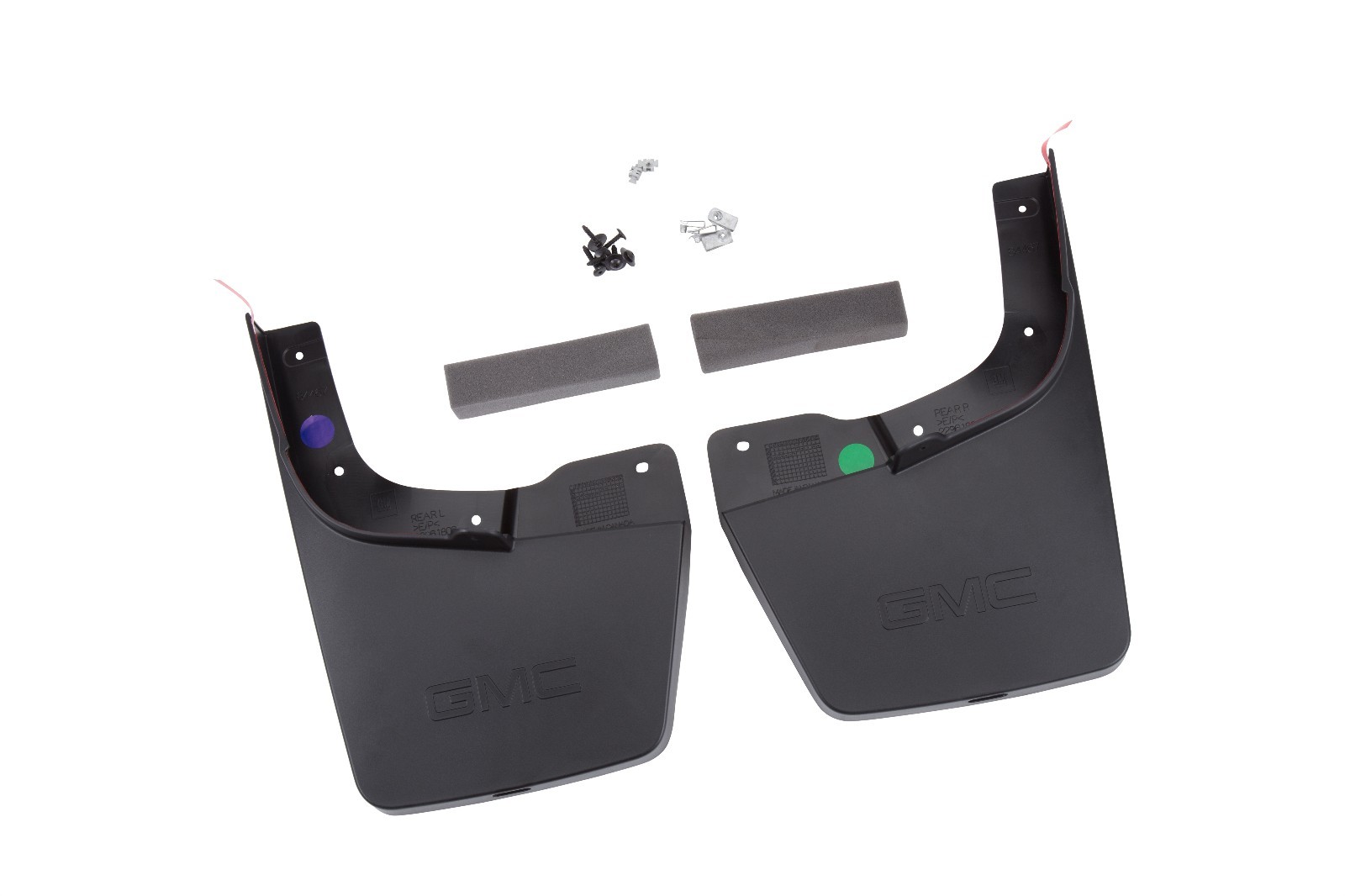 GM 23278170 Rear Molded Splash Guards with GMC logo Fits 20152019 GMC