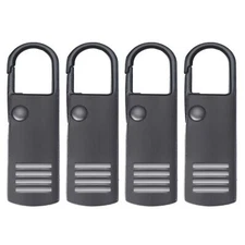 4 PCS Clip on Zipper Pull Replacements Metal Zipper Handle Mend Fixer Zip Rep...