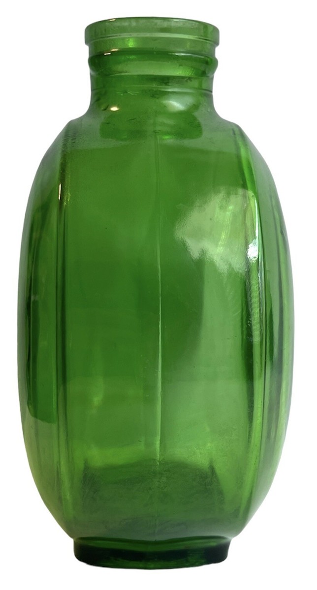 RECYCLED GLASS MADE IN SPAIN グリーン系ボトル3個 Vintage Sunsweet Prune Juice 1930's 40's Canteen Style Green Glass