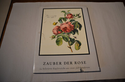 Buch, Zauber der Rose, Schuler 1963 und eine handsignierte Original Lithographie