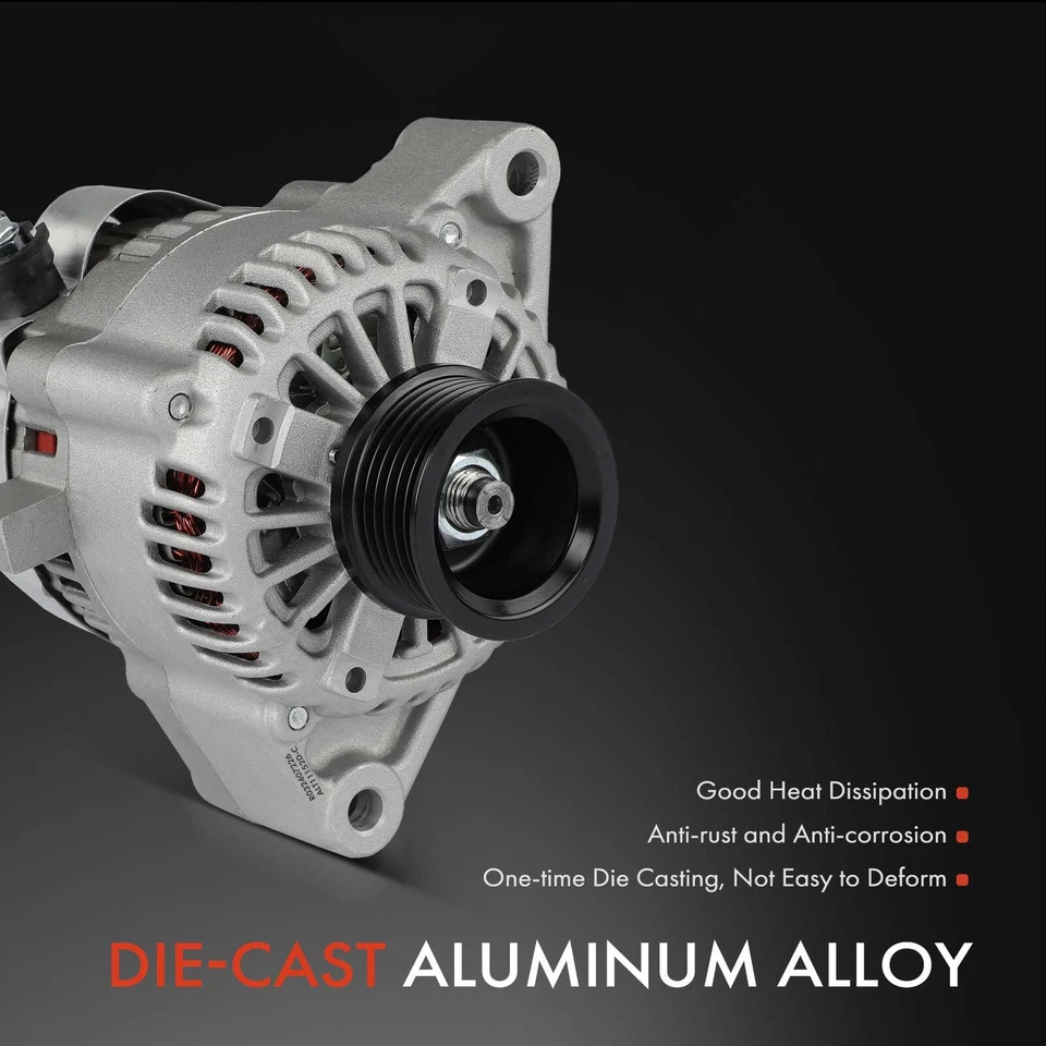 Alternador para Toyota Tundra 2003 2004 2005 2006 V8 4,7 L 80 amperios 12 V CW 6 ranuras Foto 4 de 4