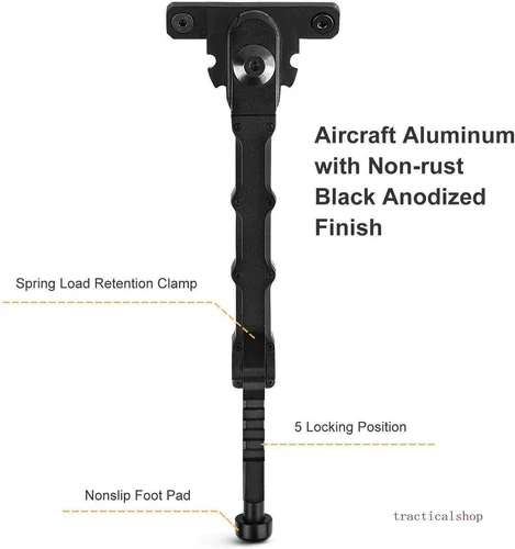 6-9" Tactical Zweibein verstellbar Jagdgewehr Zweibein für M-Lok Schiene/Picatinny Schiene - Bild 9 von 56
