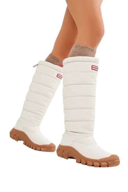 Hunter Women 7 Boots Intrepid Tall Quilted Insulated Snow