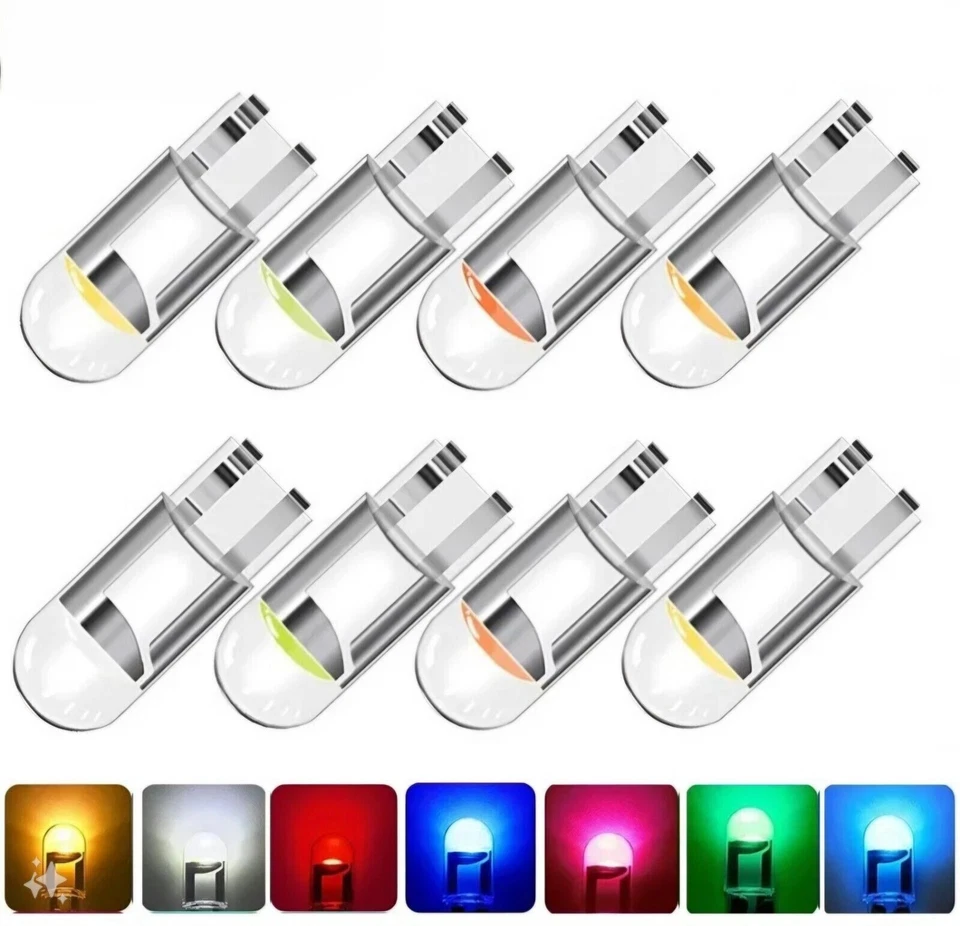 T10 W5W Canbus 501 LED Bulb High Quaility Side Light Bulbs Various Colours Packs - Image 2 of 4