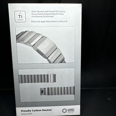 Nomad Titanium Band for Apple Watch 42/44/45/49mm - Silver