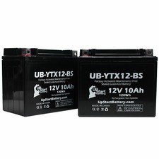 2X 12V 10Ah Battery for 2006 Honda TRX250 TE, TM, FourTrax Recon 250 CC