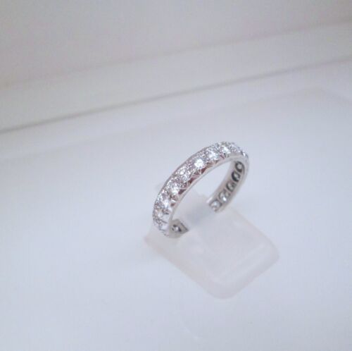 1970s 18ct White Gold 1.70ct Brilliant Full Diamond Eternity Wedding Band Ring - Picture 6 of 9