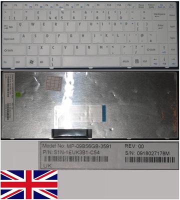 Clavier QWERTY UK Pour MSI Megabook VR330 / VR330XB - Noir - Neuf Ouvert Jamais Utilisé