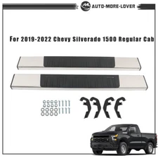 Running Board For Chevy Silverado 1500 2019-2022 Regular Cab 6" Step Bars