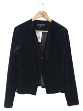 OPUS Damen Strickjacke Schwarz Samt Gr. 36/S ...