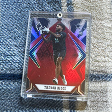 Panini 2020 Phoenix Rookies Trevon Diggs #165 Rookie Red /299 Cowboys Card. rookie card picture