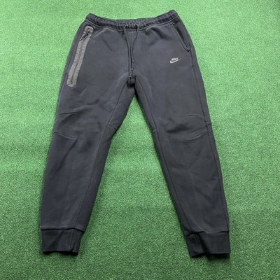 Vintage Nike Track Pants Mens L Black Y2K Swoosh Baggy Sweatpants Tech  Joggers