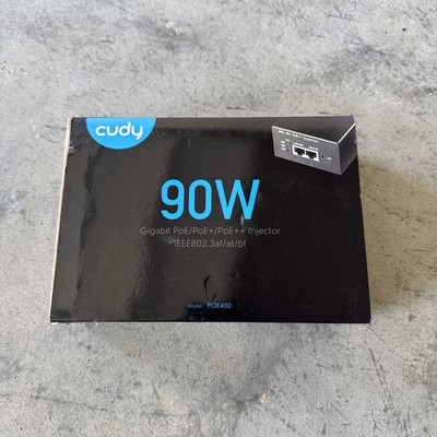 Cudy POE400 TESTED WORKS 90W Gigabit Ultra PoE++ Injector Adapter, IEEE 802.3 bt