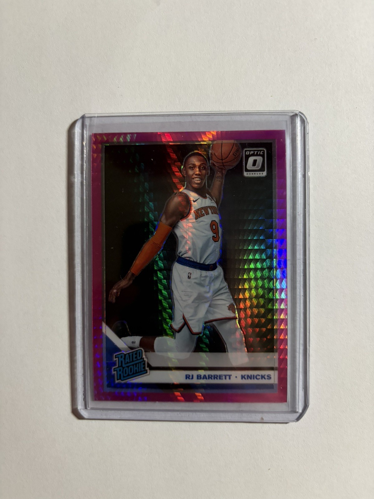 2019-20 Donruss Optic #178 RJ Barrett Hyper Pink Rated Rookie E1