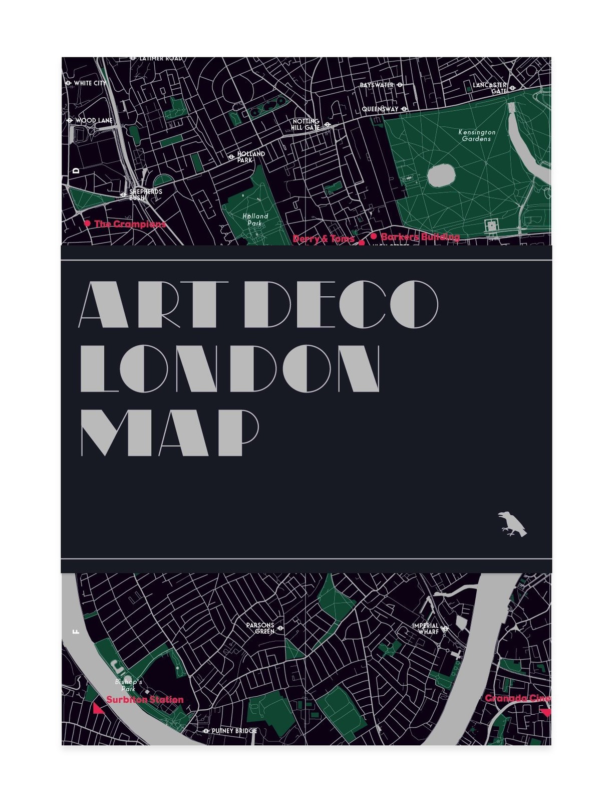 Art Deco London Map Henrietta Billings - Image 4