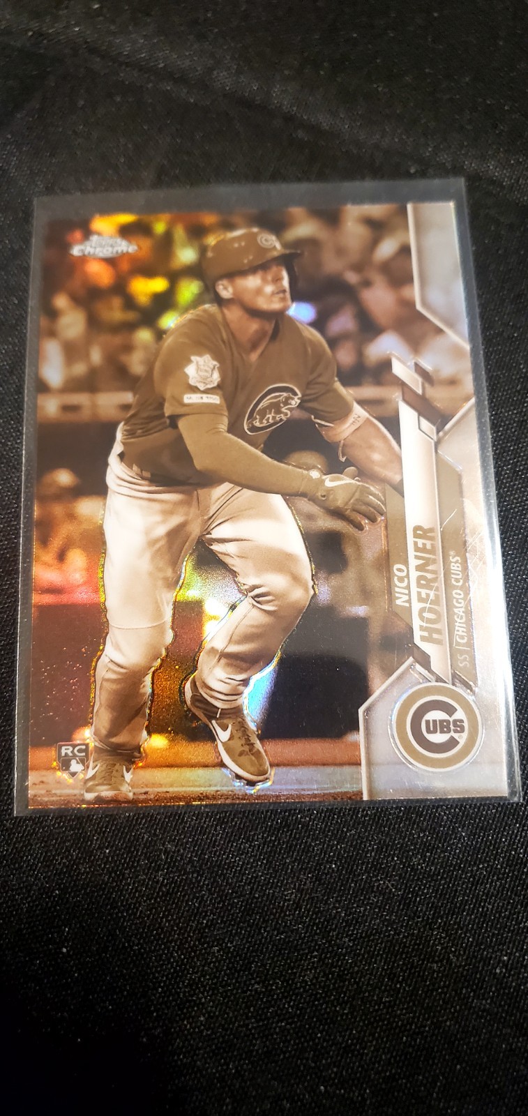 2020 Topps Chrome - Nico Hoerner #161 Sepia Refractor (RC) (X)