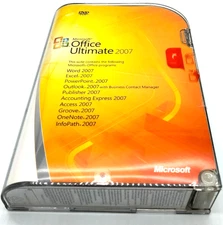 Microsoft Office Ultimate 2007 DVD Full Version word Excel Powerpoint SEALED BOX