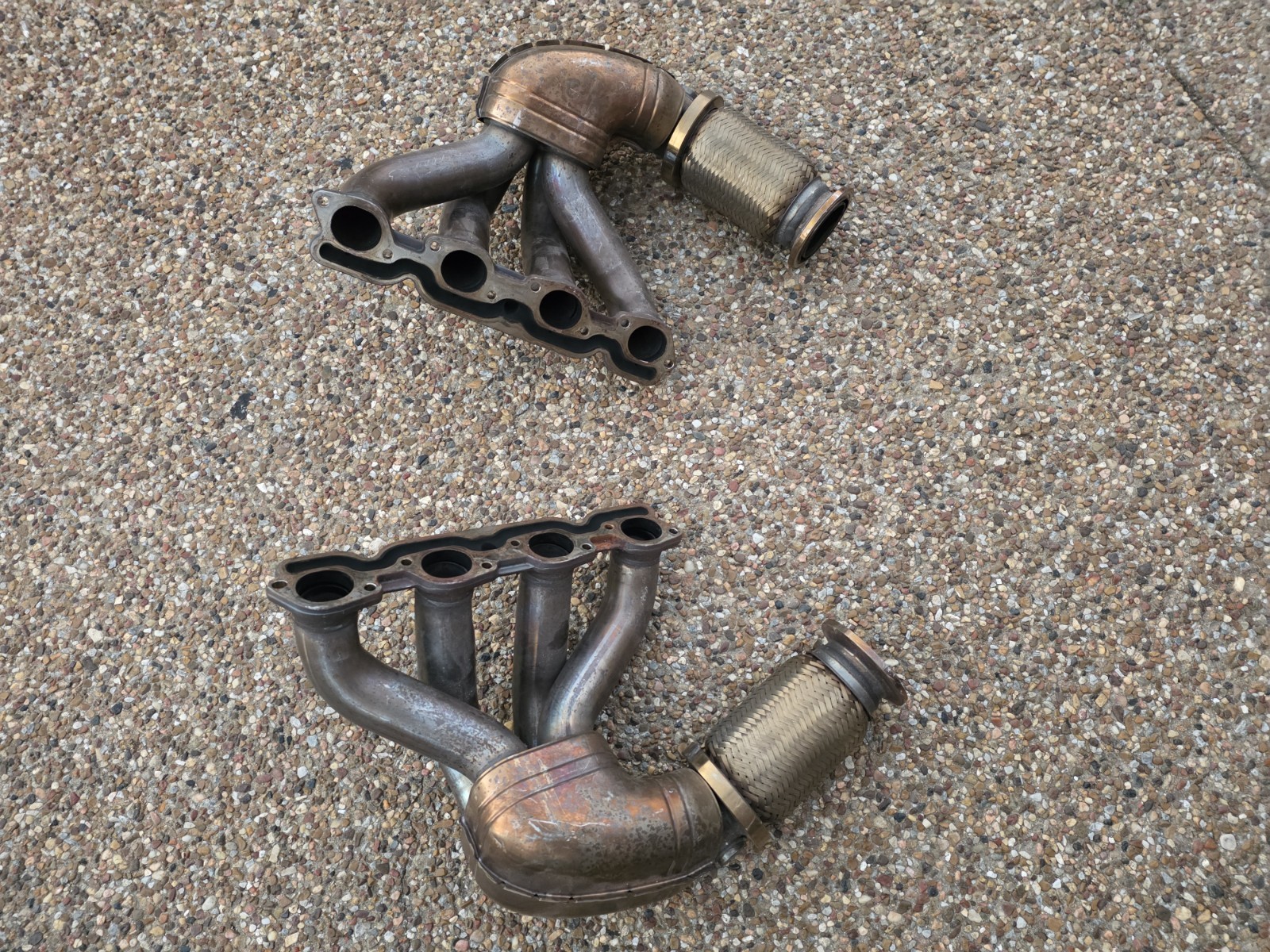 FERRARI 458 OEM GENUINE ORIGINAL EQUIPMENT LEFT & RIGHT EXHAUST MANIFOLD HEADERS