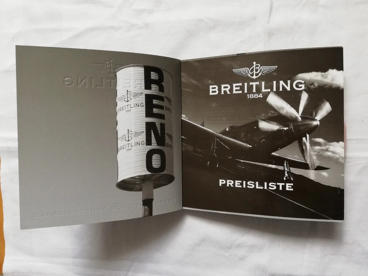 CATÁLOGO BREITLING, Chronolog 05, con lista de precios, como nuevo.