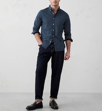 NWT BANANA REPUBLIC SLIM-FIT SOFTWASH COTTON SHIRT  Size L Large   70