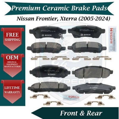 Bosch OEM Front & Rear Ceramic Brake Pads Kit For 2005-2024 Nissan 9Yr  Warranty