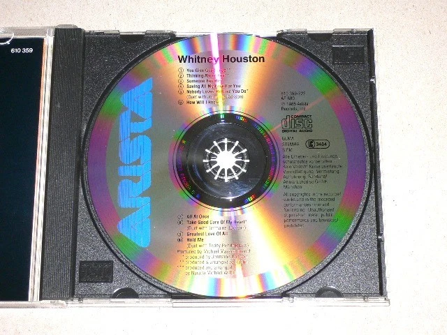 Whitney Houston CD UK & Europe NM/NM