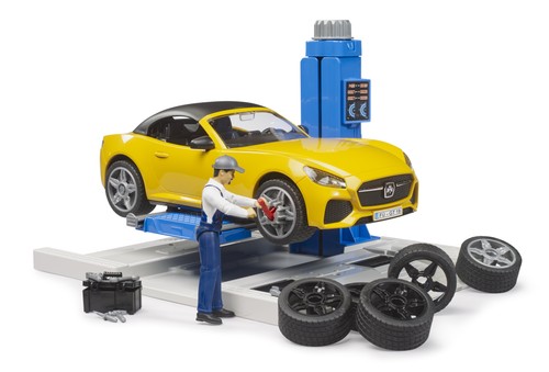 Bruder 62112 bworld Car Service Center with Bruder Roadster