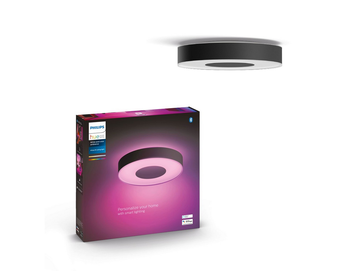 Philips Hue Schwarz Deckenleuchte, White & Color Ambiance Infuse (2400 Lm) - Bild 2
