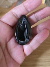 Sparkly Black Agate Druzy Egg Geode Crystal. So Pretty , See Video