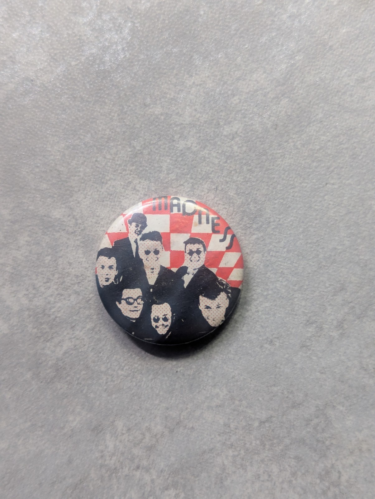 Vintage 80s Madness Pin Badge Purchased Around 1986