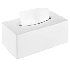 Tissue Box Cover, Rectangular Facial Tissue Holder with Bottom, Decorative St...