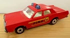 MATCHBOX VINTAGE MERCURY FIRE CHIEF UNUSUAL LIGHT RACK AND LOGOS
