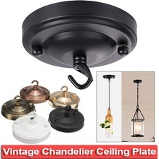 Ceiling Rose Hook Plate Holder Pendant Lamp Roof Disk Light Fitting DIY Home