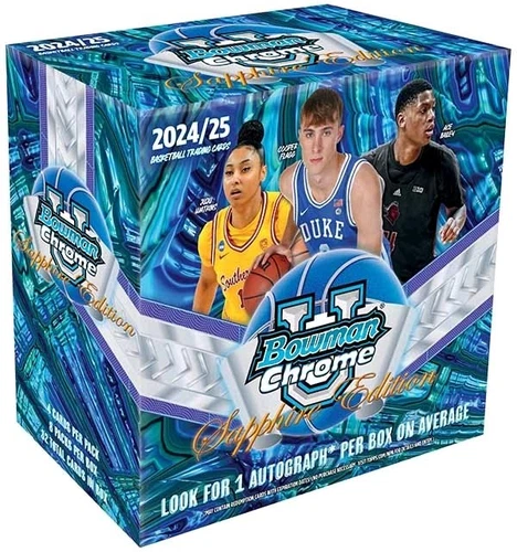 2024-25 Bowman University U Chrome Sapphire (1 Auto Per Box Avg) Basketball NEW
