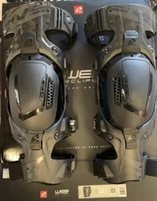 EVS WEBECL-BK-LP Large Black Web Eclipse Knee Brace Pair