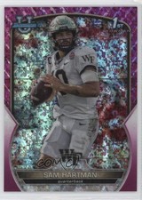 2022 Bowman U Chrome Fuchsia Mini-Diamond Refractor 25/150 Sam Hartman #51 0p92