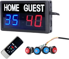 BTBSIGN Score Keeper Portable Led Digital Electronic Scoreboard with Remote f...