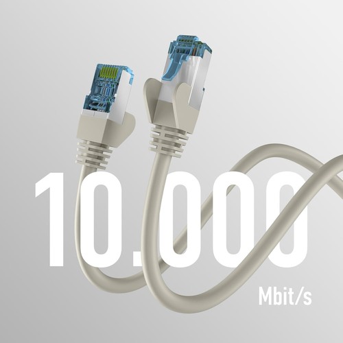 EFB-Elektronik RJ45 Patch Cable with CAT7 Raw Cable Grey 25 m gray 25 m - 第 2/5 張圖片