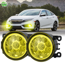 Pair Front Bumper LED Fog Light Clear Driving Lamp For SUBARU WRX 2015-2021