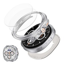 2 in 1 Metal Rugged Case For Samsung Galaxy Watch 8 40mm 44mm Bumper Metal Cover