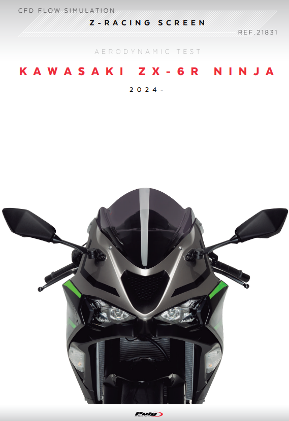 2024-2026 Kawasaki ZX-6R Ninja Puig Z-Racing Screen Dark Smoke | eBay