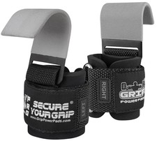 Weight Lifting Hooks Heavy Duty PRO Lifting Wrist Straps Deadlift Straps Powe...