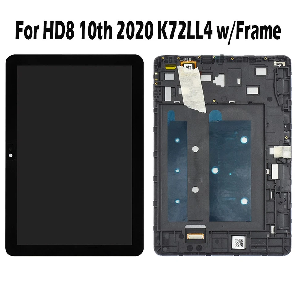 For Amazon Fire HD 8 10th 2020 K72LL4 LCD Display Touch Screen Digitizer + Frame - Image 2 of 4