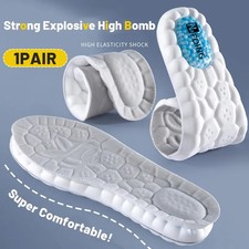 1 Pair Premium Sports Insoles for Shoes Soft Breathable Shock-Absorbing Cushioni