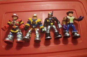 Lot of 4 Rescue Hero’s Action Figures