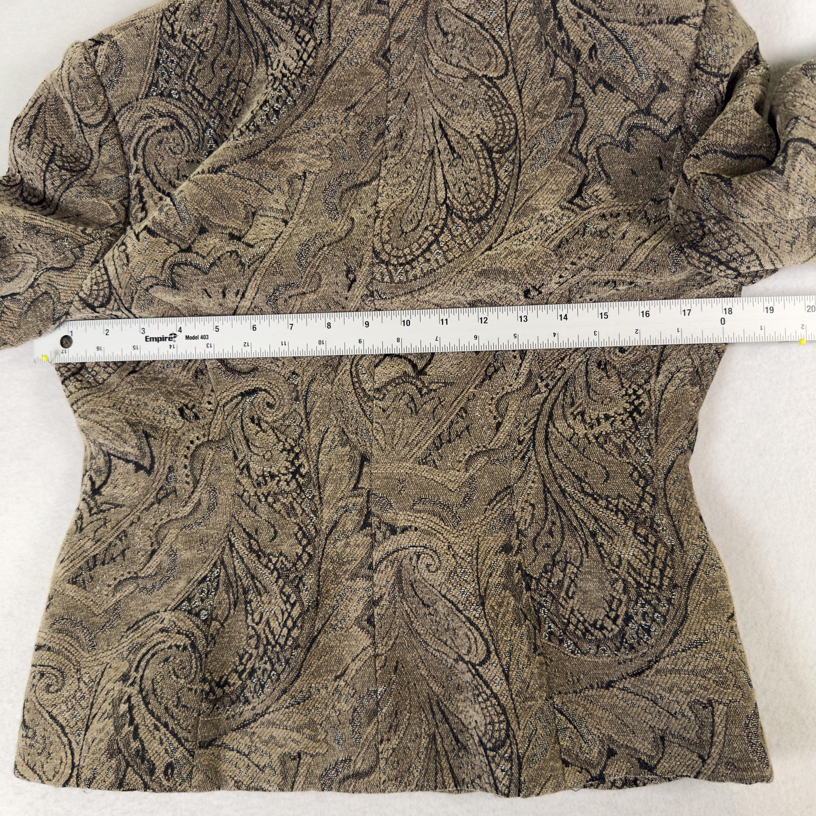 GRACE ELEMENTS Tapestry Blazer Brown Paisley Jack… - image 10