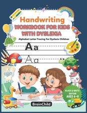 Handwriting Workbook For Kids With Dyslexia. Alphabet Letter Tracing For Dyslexi